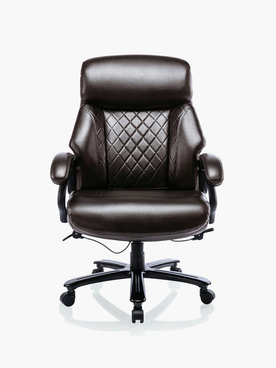 COLAMY Executive Leather Office Chair DM2181 in Brown #color_brown