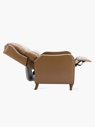 COLAMY Adjustable Arm Chair for Home Theater Bright Brown #color_brightbrown