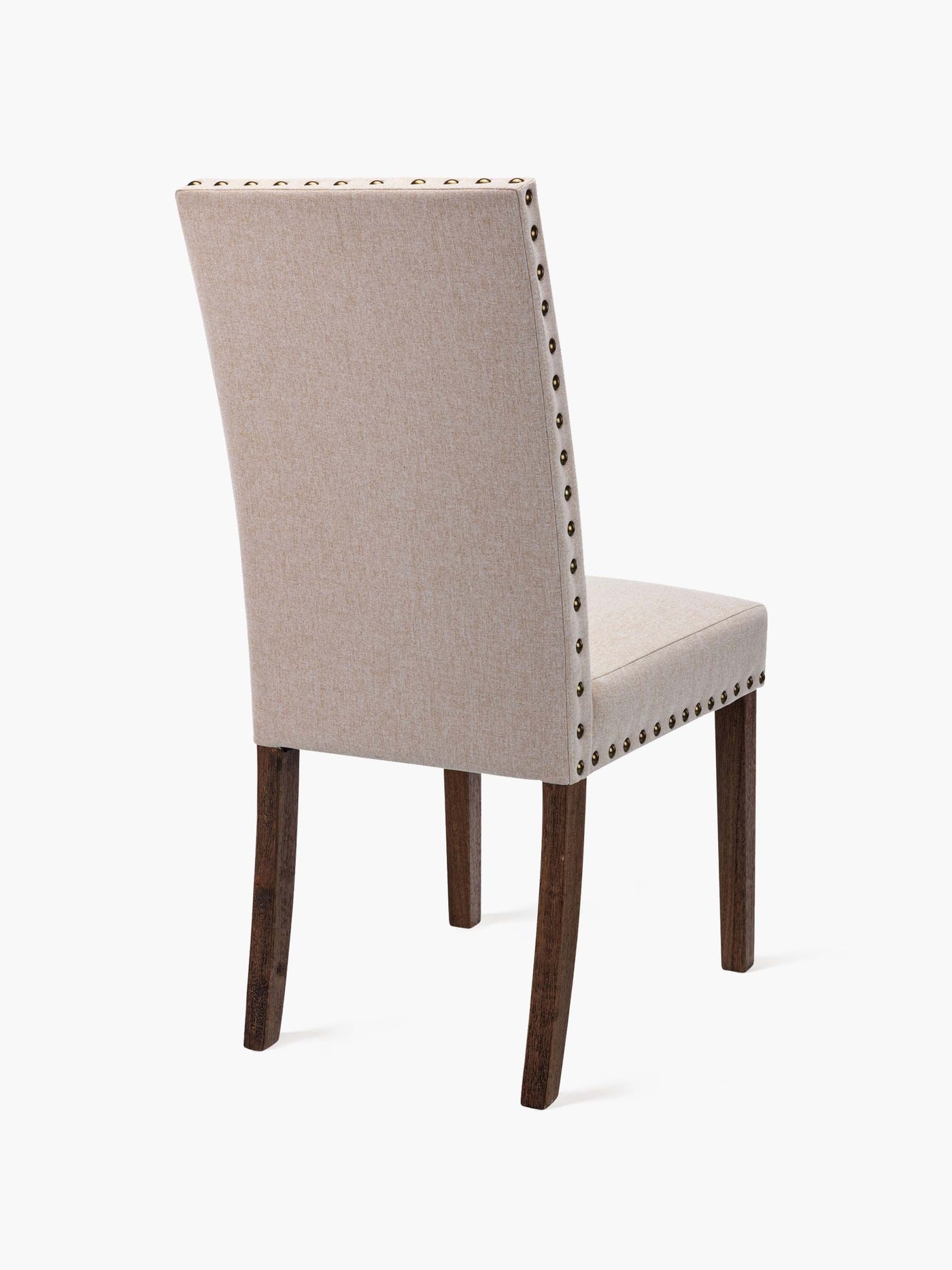 COLAMY beige dining chair with nailed trim CL334 #color_beige