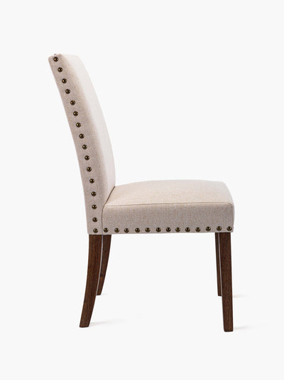 COLAMY dining chair with nailed trim CL334 #color_beige