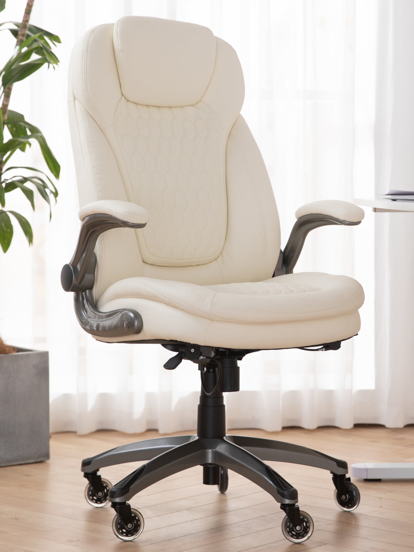 COLAMY Executive Home Office Chair CL6686 #color_ivory