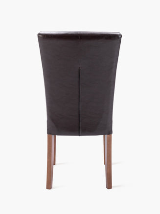 COLAMY Dining Chair with Solid Wood Legs CL420 Dark Brown #color_darkbrown