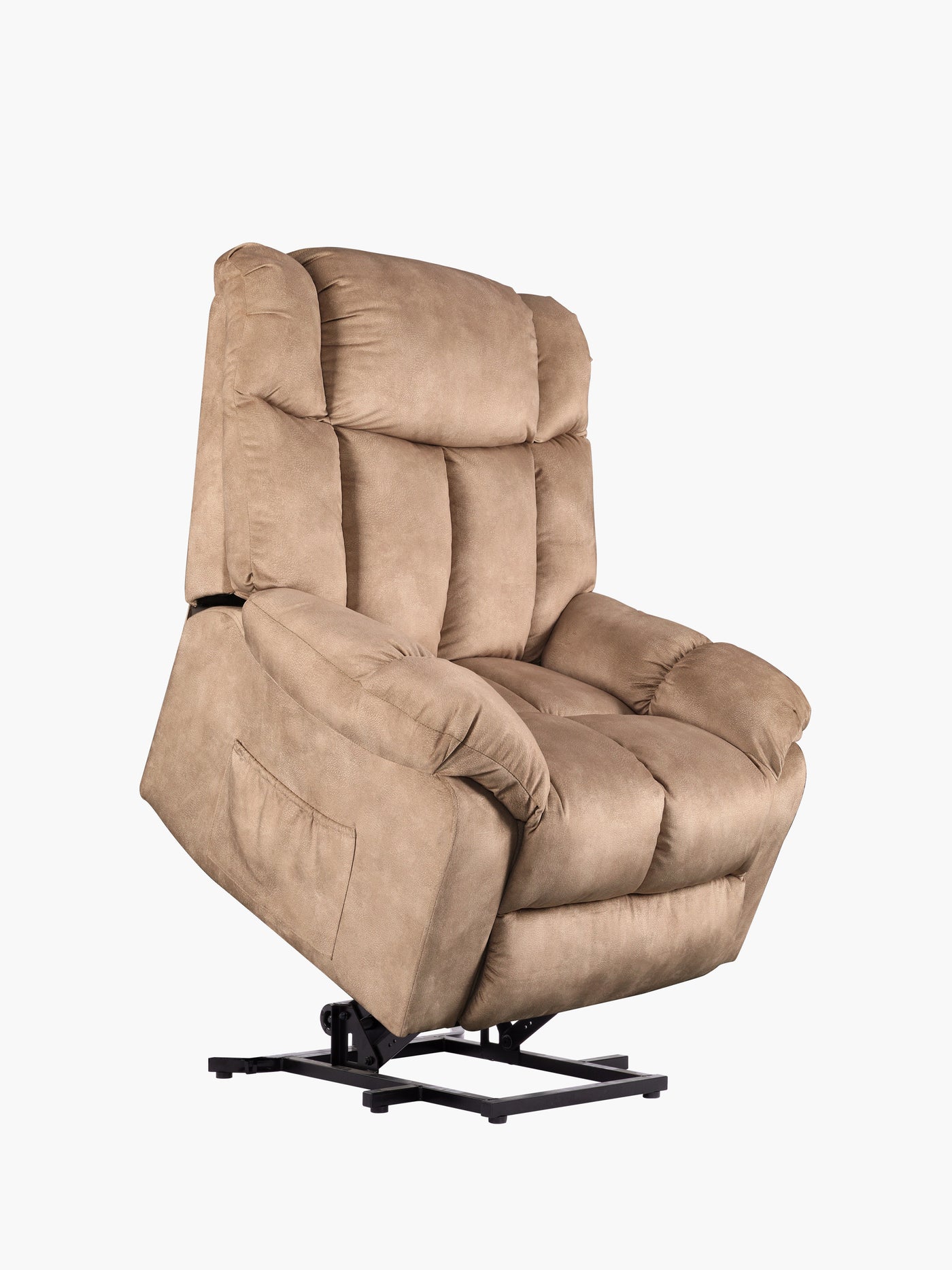 COLAMY Fabric Power Lift Recliner Chair for Elderly CL8233 Camel #color_camel