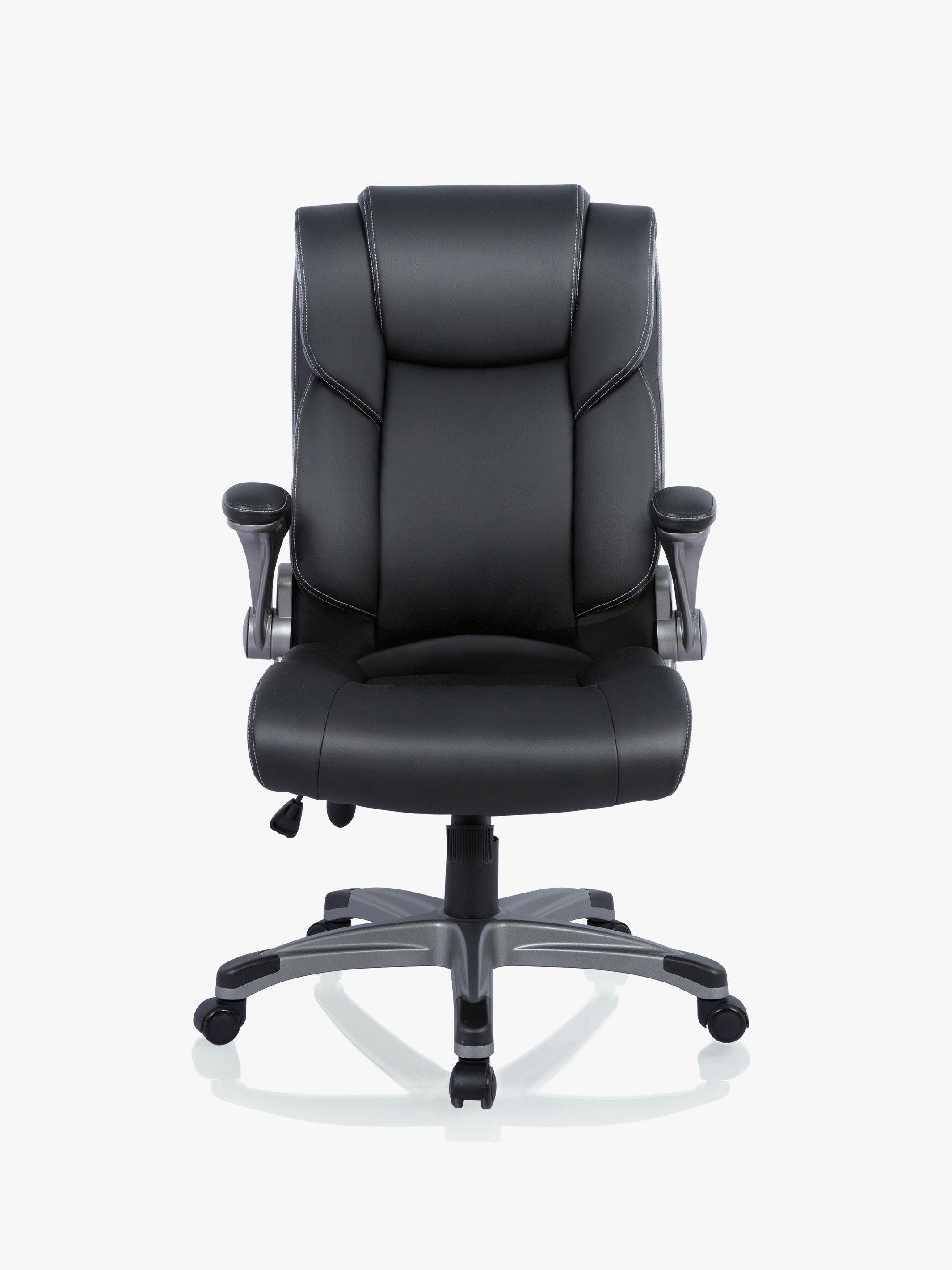 COLAMY Home Office Chair CL2822 with Padded Flip-up Arms Black #color_black