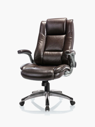 COLAMY Ergonomic High Back Leather Office Chair 2199 #color_brown