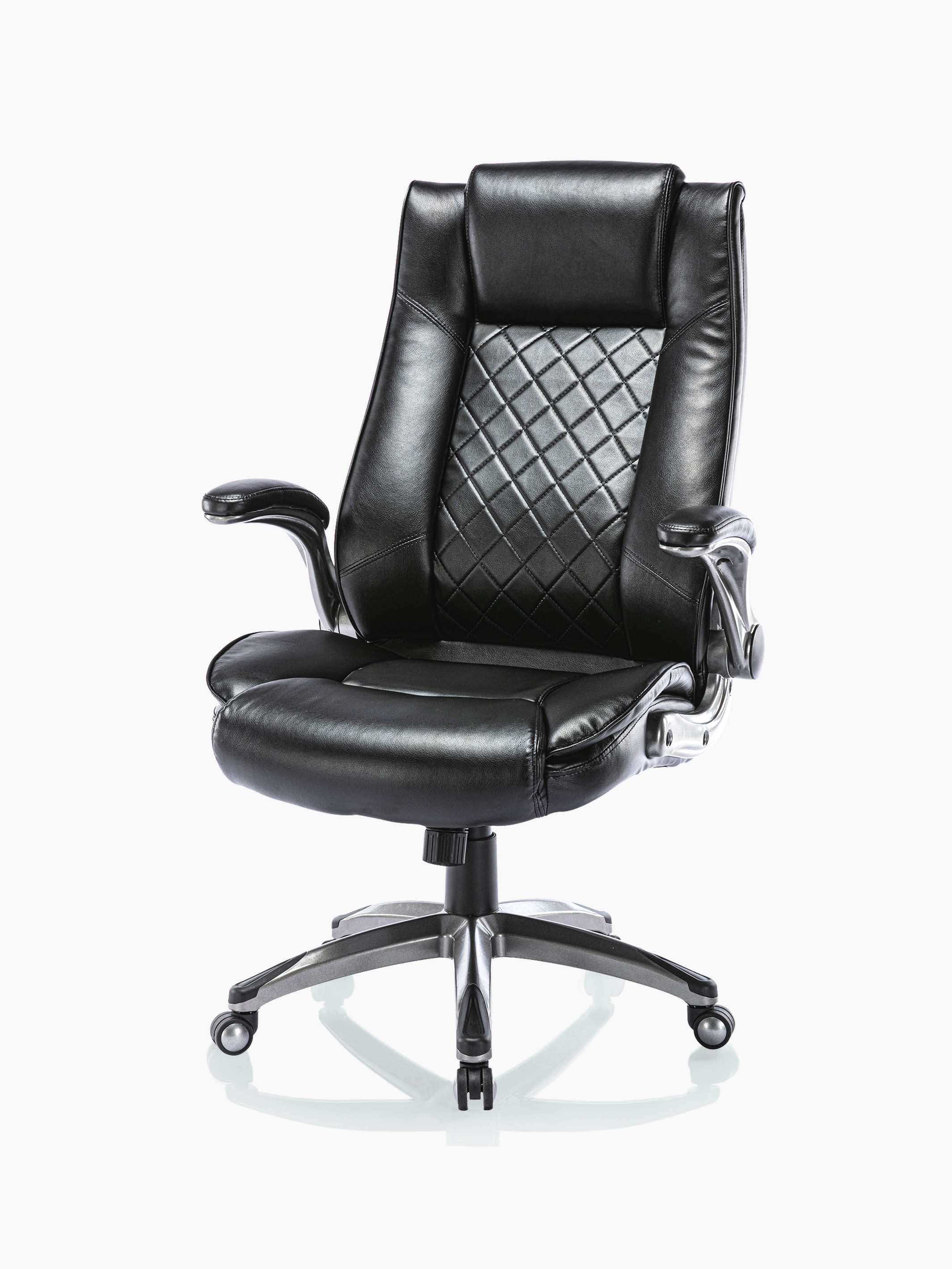COLAMY Ergonomic High Back Leather Office Chair DM2199 Diamond Pattern #color_black