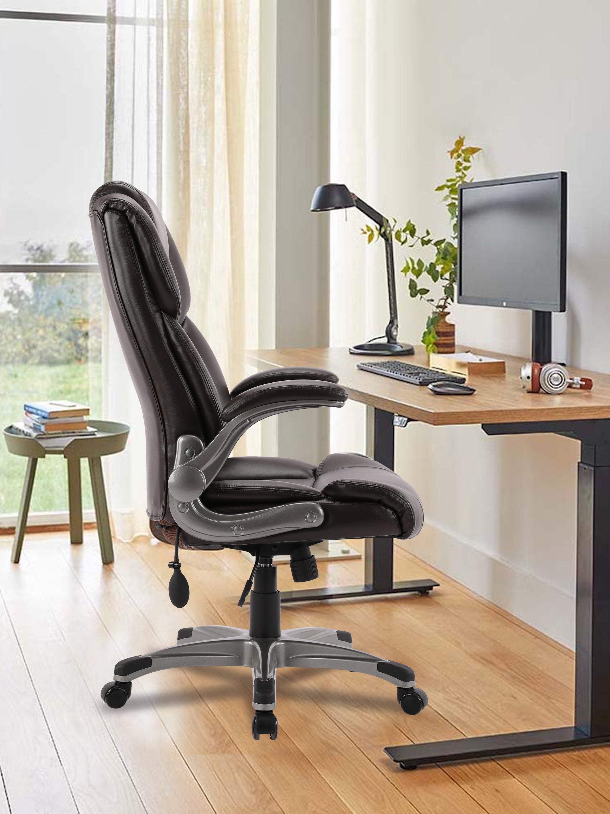 COLAMY Executive High Back Home Office Chair CL2822 #color_brown