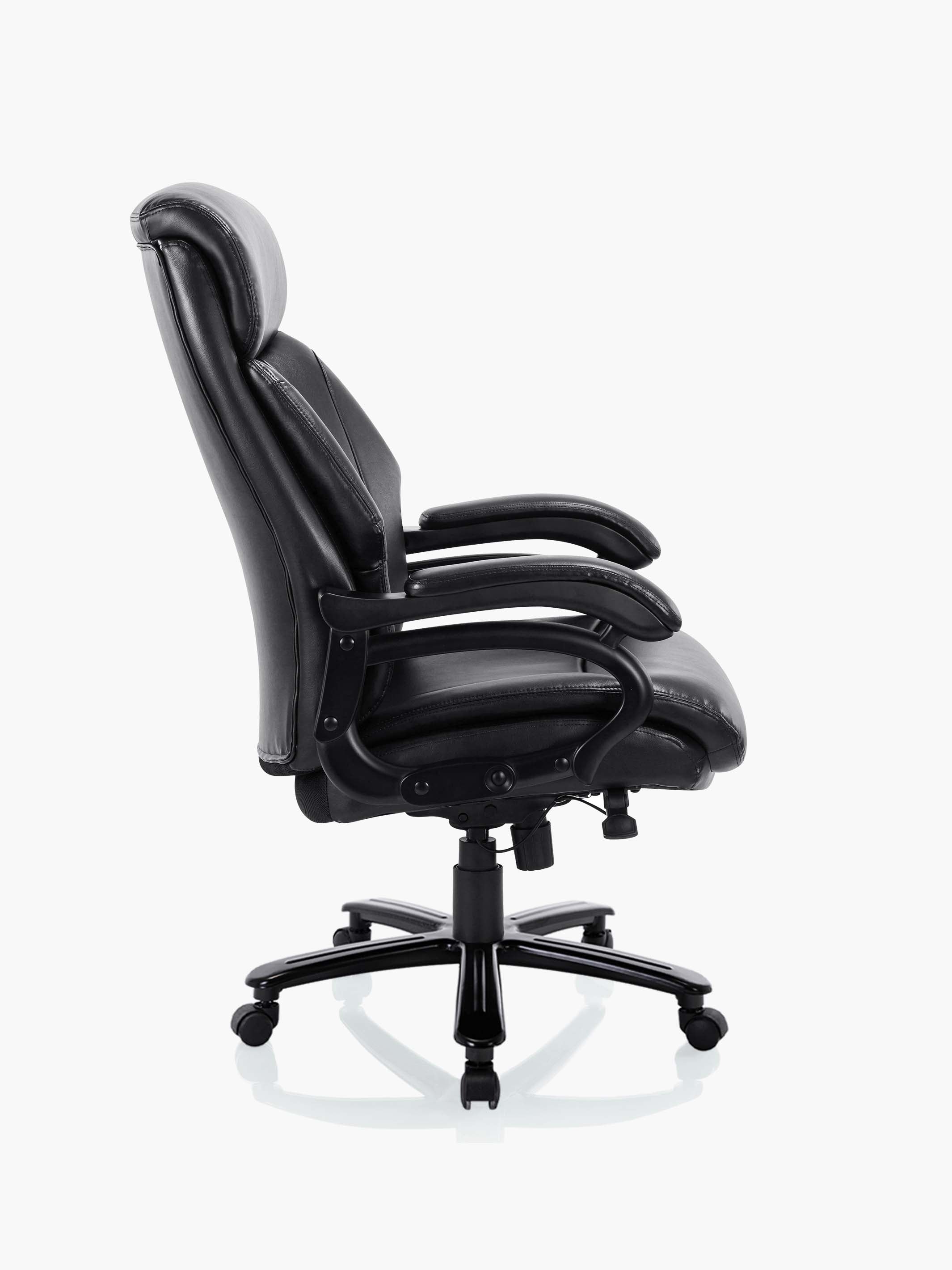 COLAMY Big and Tall Leather Office Chair 1 #color_black