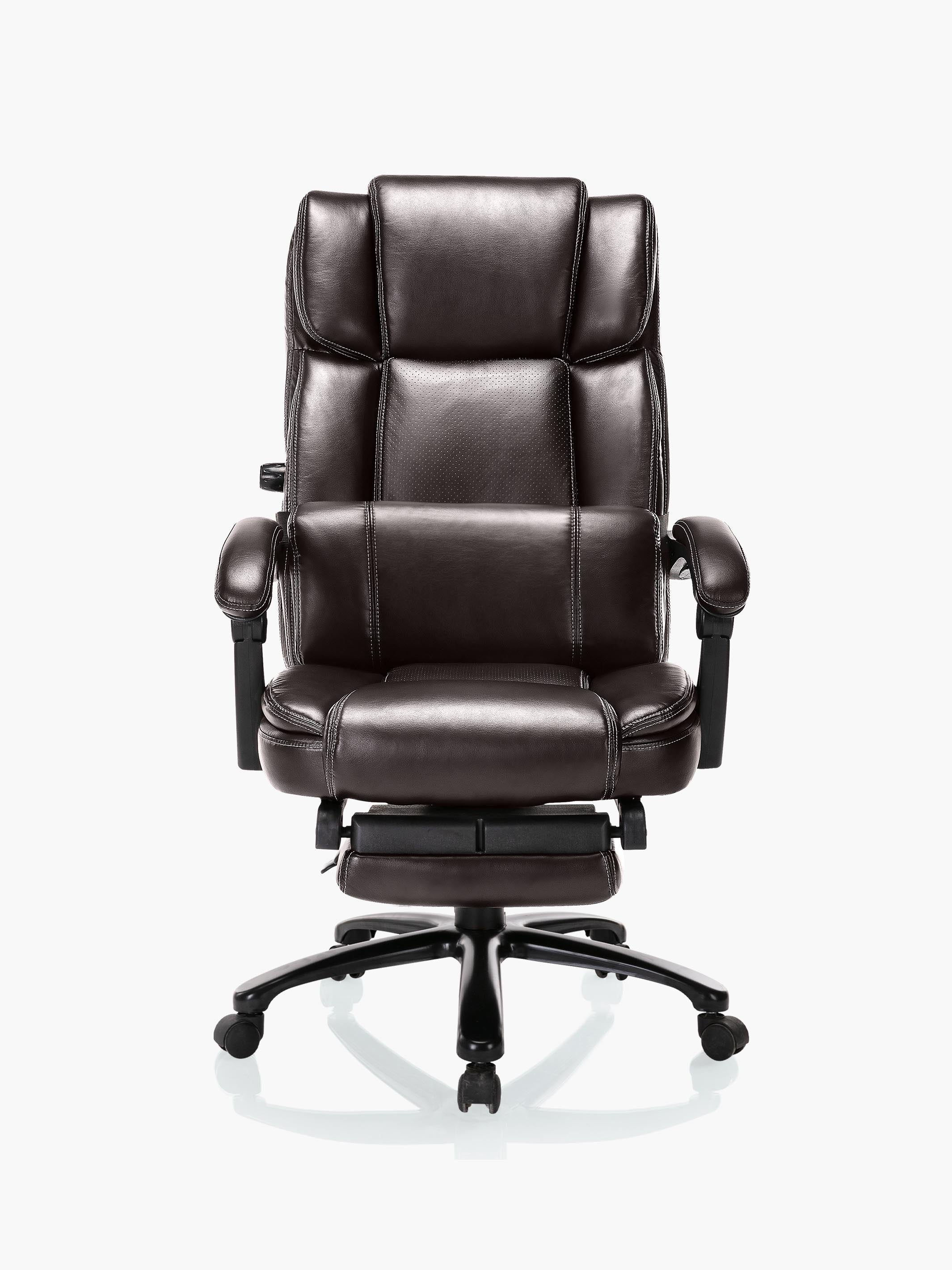COLAMY big and tall executive leather office chair CL90 #color_brown