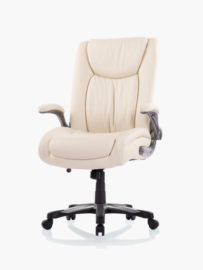 COLAMY Ergonomic Big and Tall Leather Office chair CL5309 Brown #color_beige