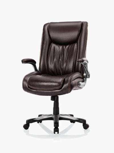 COLAMY Ergonomic Big and Tall Leather Office chair CL5309 Brown #color_brown