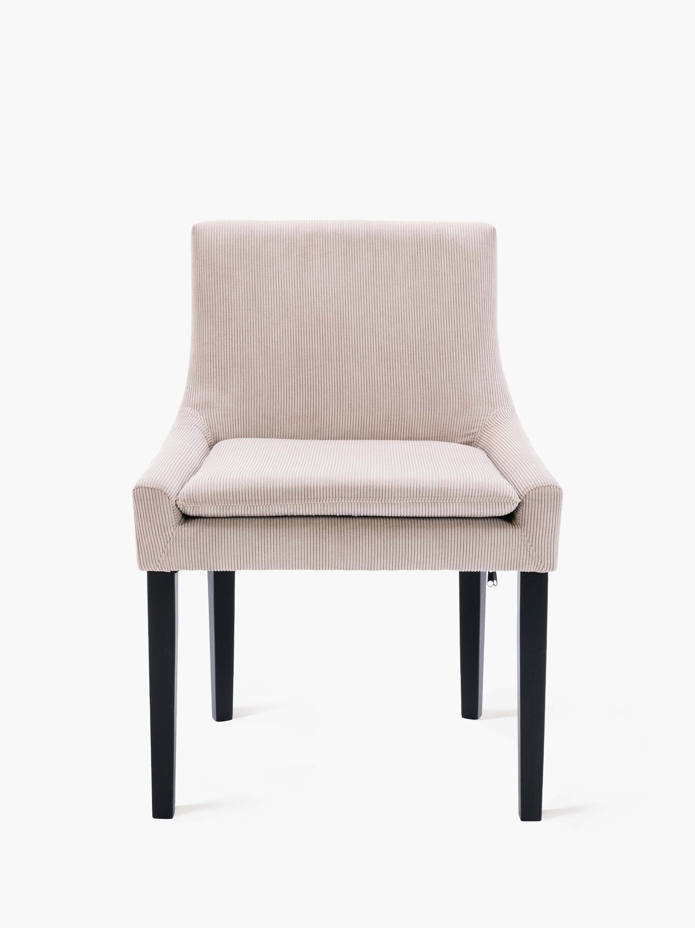 COLAMY Modern Upholstered Fabric Dining Chair Beige #color_beige