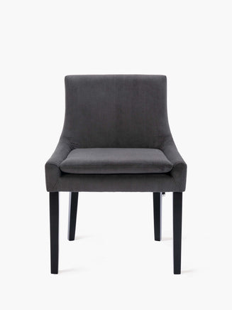 COLAMY Modern Upholstered Fabric Dining Chair Dark Gray #color_darkgray
