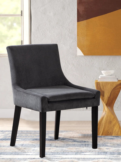COLAMY Upholstered Dining Chair Dark Gray #color_darkgray