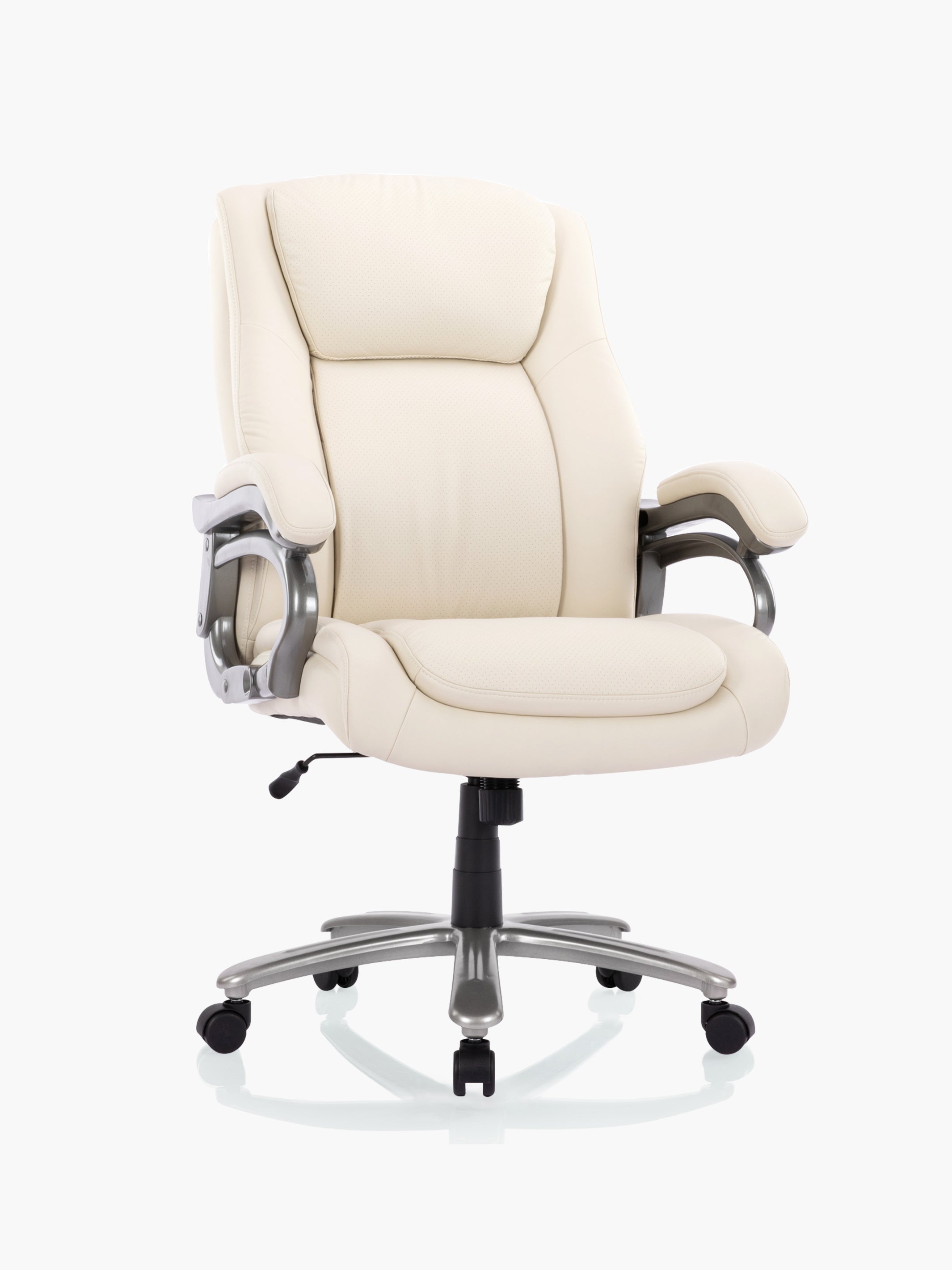 COLAMY Ergonomic Big and Tall PU Leather Office chair CL5103 Brown #color_beige