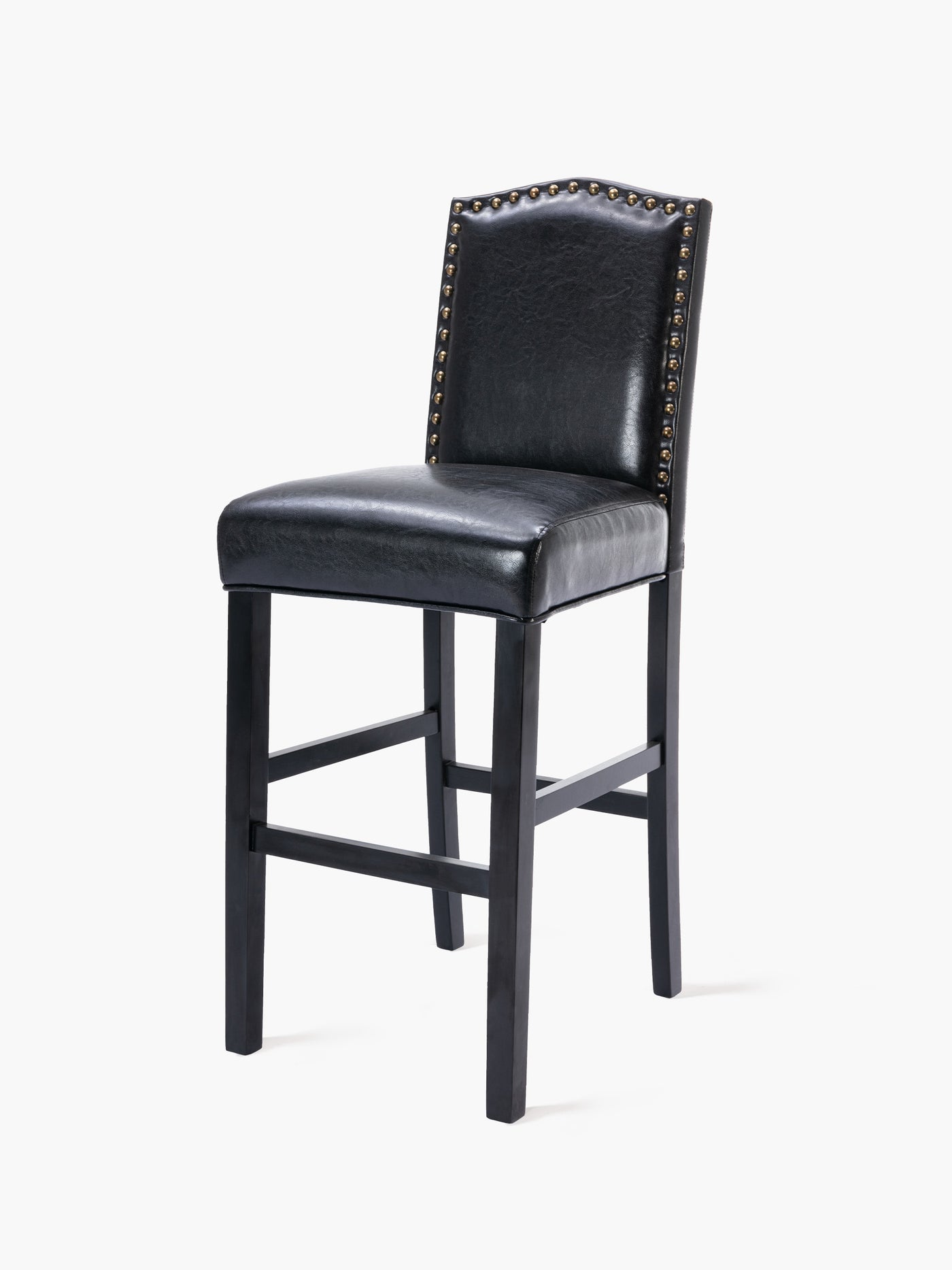 COLAMY Barstools with Solid Wood Legs CL361 #color_black