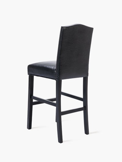 COLAMY Bar Stool with Back CL361 #color_black