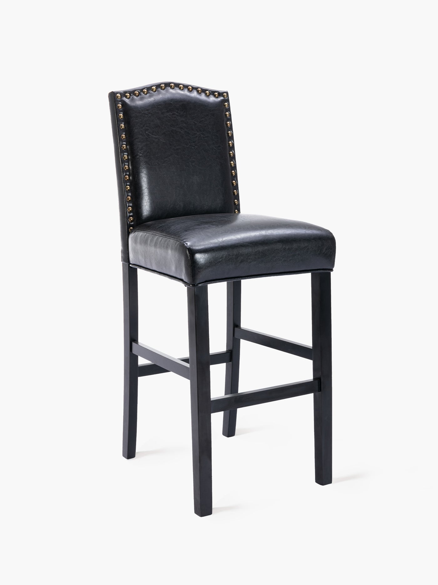 COLAMY Upholstered Barstools CL361 #color_black