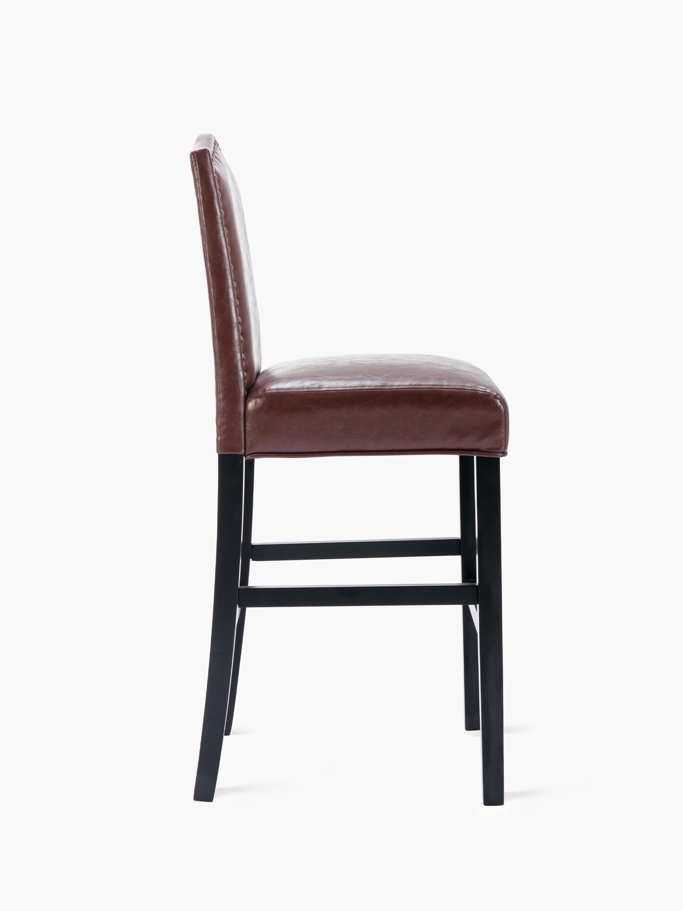 COLAMY Bar Stool with Solid Wood Frame CL361 #color_brown