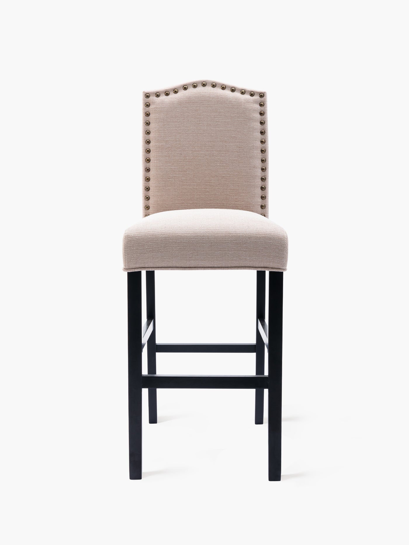 COLAMY Accent Barstool with Nailhead Trim in Beige CL361 #color_beige