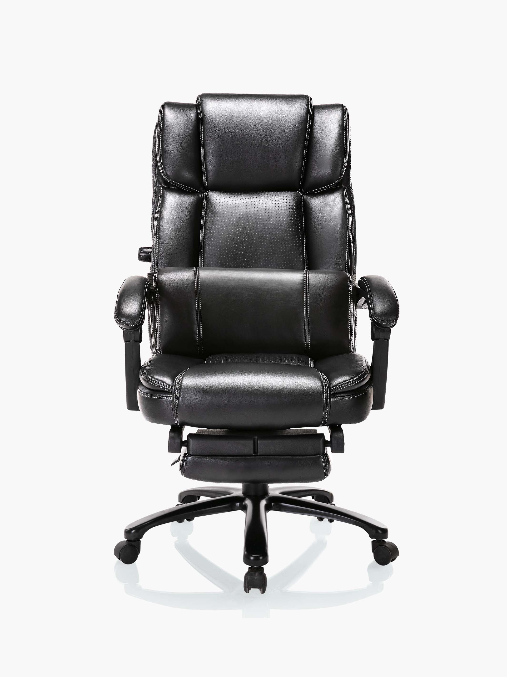 COLAMY big and tall executive leather office chair CL90 #color_black